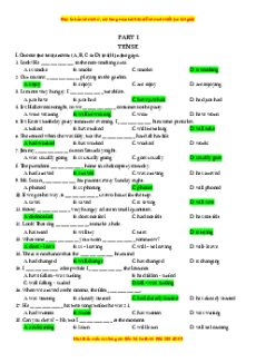 Bồi dưỡng Học sinh giỏi Tiếng Anh 8 có đáp án mới nhất