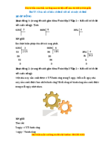Giải Sgk Toán lớp 3 Bài 57: Chia số có bốn chữ số cho số có một chữ số (Kết nối tri thức)