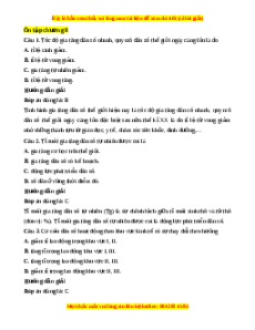 Trắc nghiệm tổng hợp Chương 8 Địa Lí 10 Kết nối tri thức