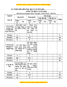 Đề thi cuối kì 2 Tin học 6 Cánh diều - Đề 1