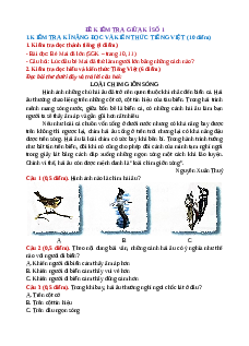 Bộ 10 Đề thi giữa kì 1 Tiếng Việt lớp 2 Chân trời sáng tạo có đáp án