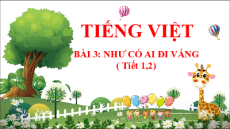 Giáo án Powerpoint Bài 3: Như có ai đi vắng Tiếng việt lớp 3 Chân trời sáng tạo