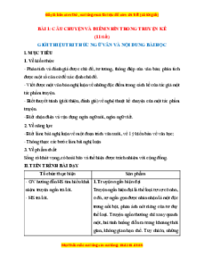 Giáo án Ngữ văn 11 Học kì 1 Kết nối tri thức
