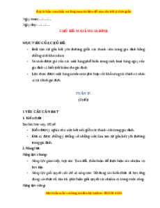 Giáo án Tuần 17 HĐTN lớp 4 Kết nối tri thức