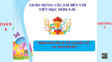 Giáo án Powerpoint Phân số với tử số và mẫu số là số nguyên Toán 6 Chân trời sáng tạo