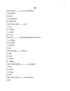 (Ôn thi Viên chức Mầm non) 30 đề ôn thi tiếng Anh có đáp án