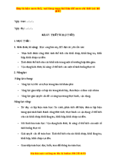 Giáo án Thể tích Toán 11 Kết nối tri thức