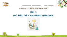 Giáo án Powerpoint Mở đầu về cân bằng Hóa học 11 Cánh diều