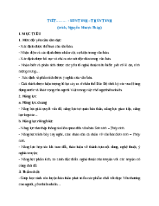 Giáo án Sơn Tinh - Thủy Tinh Ngữ Văn 9 Kết nối tri thức
