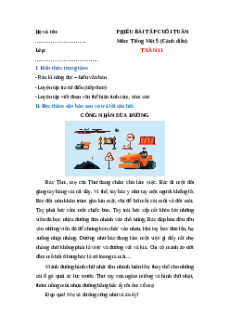 Bài tập cuối tuần Tiếng Việt lớp 5 Cánh diều Tuần 11