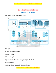 VBT Toán lớp 3 Bài 1 (Chân trời sáng tạo): Ôn tập các số đến 1000