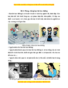 Lý thuyết GDCD 7 Chân trời sáng tạo Bài 8: Phòng, chống bạo lực học đường