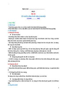 Giáo án Bài 30 Địa lí 10 Kết nối tri thức: Tổ chức lãnh thổ công nghiệp