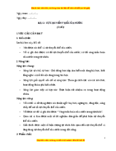 Giáo án Bài 2 Khoa học lớp 4 (Cánh diều): Sự chuyển thể của nước