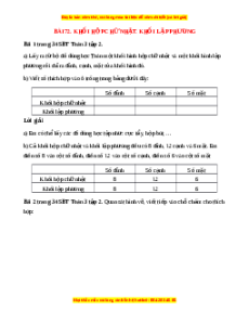 VBT Toán lớp 3 Bài 81 (Cánh diều): Khối hộp chữ nhật, khối lập phương