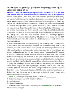 (Ôn thi Viên chức Mầm non) 650 câu đọc hiểu tiếng Anh