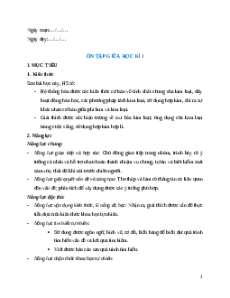 Giáo án NLS Hóa học 9 Kết nối tri thức Ôn tập giữa kì 1