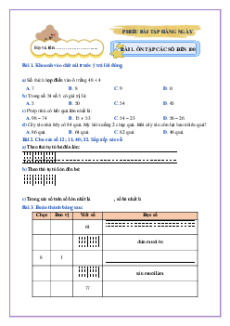 Bài tập hàng ngày Toán lớp 2 Kết nối tri thức (cả năm)