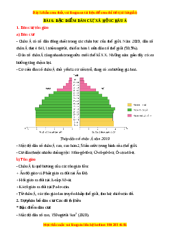 Lý thuyết Địa lý 7 Kết nối tri thức Bài 6: Đặc điểm cư dân, xã hội Châu Á