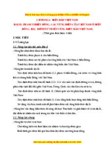 Giáo án Bài 11 Địa lí 8 Kết nối tri thức (2024): Phạm vi Biển Đông. Các vùng biển của Việt Nam ở Biển Đông. Đặc điểm tự nhiên vùng biển đảo Việt Nam