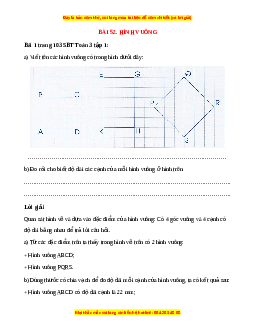 VBT Toán lớp 3 Bài 52 (Cánh diều): Hình vuông
