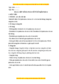 Giáo án Một số bài toán về tỉ số và tỉ số phần trăm Toán 6 Kết nối tri thức