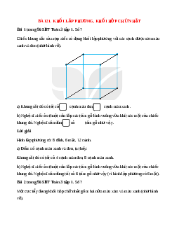 VBT Toán lớp 3 Bài 21 (Kết nối tri thức): Khối lập phương, khối hộp chữ nhật