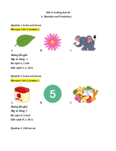 Bài tập trắc nghiệm Tiếng Anh lớp 2 ilearn smart có đáp án