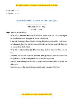 Giáo án Đất nước và con người (2024) Chân trời sáng tạo