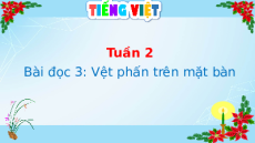Giáo án Powerpoint Đọc: Vệt phấn trên mặt bàn Tiếng việt lớp 4 Cánh diều