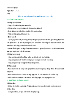 Giáo án Bài 16: Em làm được những gì? Toán lớp 5 Chân trời sáng tạo