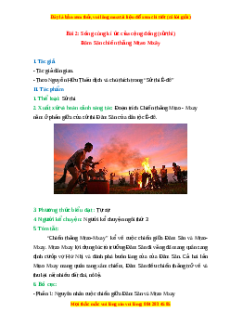 Tác giả - tác phẩm Bài 2: Sống cùng kí ức của cộng đồng (sử thi) Ngữ văn 10 Chân trời sáng tạo