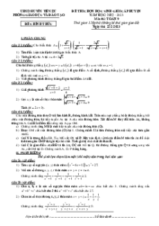 Đề HSG Toán 9 cấp huyện Tiên Du - Bắc Ninh năm 2022-2023 có đáp án