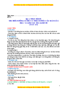 Giáo án Bài  Địa lí 11 Kết nối tri thức (2024): Thực hành tìm hiểu về cơ hội và thách thức của toàn cầu hóa và khu vực hóa kinh tế