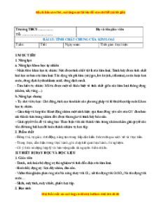 Giáo án Hóa học 9 Cánh Diều (năm 2025) | Giáo án Hóa học 9 mới, chuẩn nhất