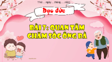 Giáo án Powerpoint Bài 7 Đạo đức lớp 1 Kết nối tri thức: Quan tâm chăm sóc ông bà