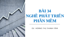 Giáo án Powerpoint Bài 34 Tin học 10 Kết nối tri thức: Nghề phát triển phần mềm
