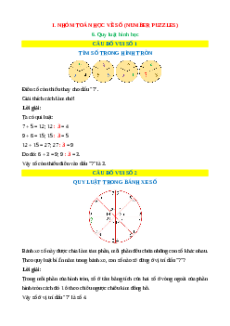 Quy luật hình học - Toán đố, Toán IQ (có lời giải)