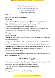 Giáo án Vật lí 8 Cánh diều (năm 2023) | Giáo án Khoa học tự nhiên 8 mới, chuẩn nhất