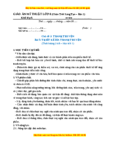 Giáo án Bài 5 Mĩ thuật 8 Chân trời sáng tạo (Phiên bản 2): Thiết kế bìa tranh truyện