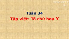 Giáo án Powerpoint Tập viết: Tô chữ hoa Y Tiếng việt lớp 1 Cánh diều