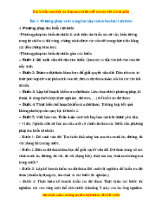 Lý thuyết KHTN 7 Kết nối tri thức Bài 1: Phương pháp và kĩ năng học tập môn khoa học tự nhiên
