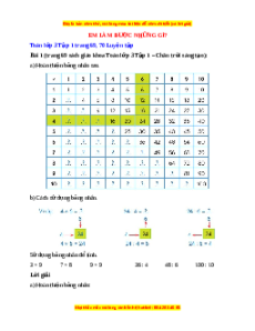 Giải Sgk Toán lớp 3 Bài 46: Em làm được những gì? (Chân trời sáng tạo)