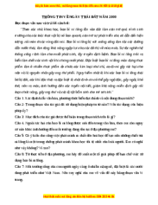 Phiếu bài tập Tuần 3 Thông tin về ngày Trái Đất năm 2000 Ngữ văn 7