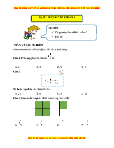Bài tập cuối tuần Toán lớp 5 Kết nối tri thức Tuần 3