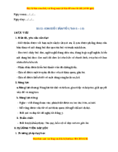 Giáo án Con suối bản tôi Tiếng việt 2 Chân trời sáng tạo