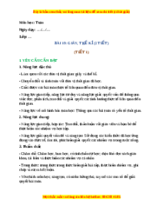 Giáo án Giây, thế kỉ Toán 4 Kết nối tri thức