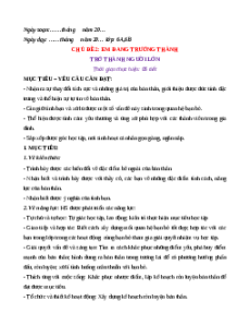 Giáo án Chủ đề 2. Em đang trưởng thành