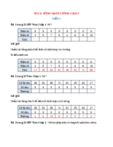 VBT Toán lớp 3 Bài 12 (Kết nối tri thức): Bảng nhân 9, bảng chia 9