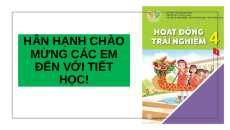 Giáo án Powerpoint Tuần 20 HĐTN lớp 4 Kết nối tri thức